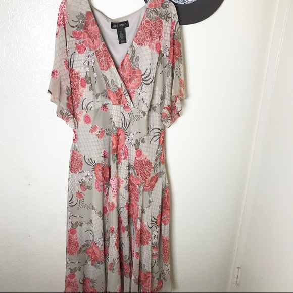 Lane Bryant Dresses & Skirts - Lane Bryant Cherry Blossom Floral Maxi Dress
